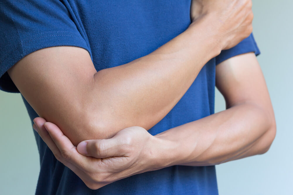Three issues that cause pain when bending or straightening the elbow shutterstock 240735442 elbow pain