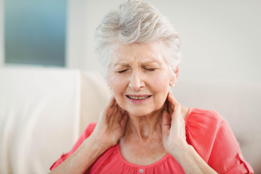Why do I feel a burning pain in my neck?